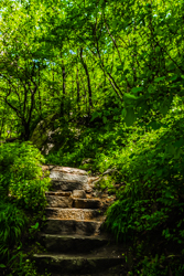 夏天中国陕西西安秦岭北麓山脉风景