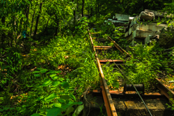 夏天中国陕西西安秦岭北麓山脉景观